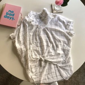 Madewell tie front top